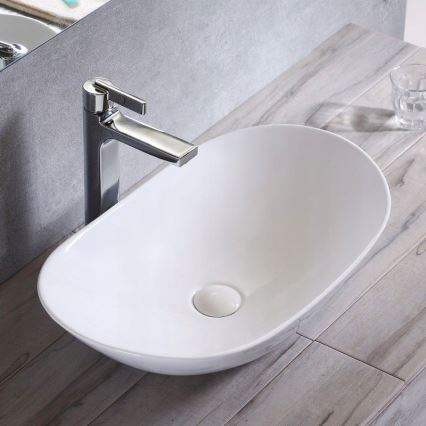 REA-U0441 - ROYAL Countertop Washbasin 35.5 x 61.5 cm ceramic/glossy white