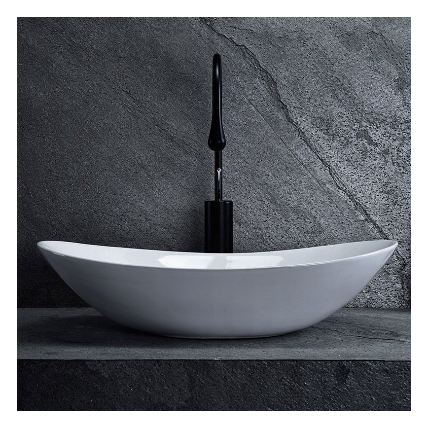 REA-U0441 - ROYAL Countertop Washbasin 35.5 x 61.5 cm ceramic/glossy white