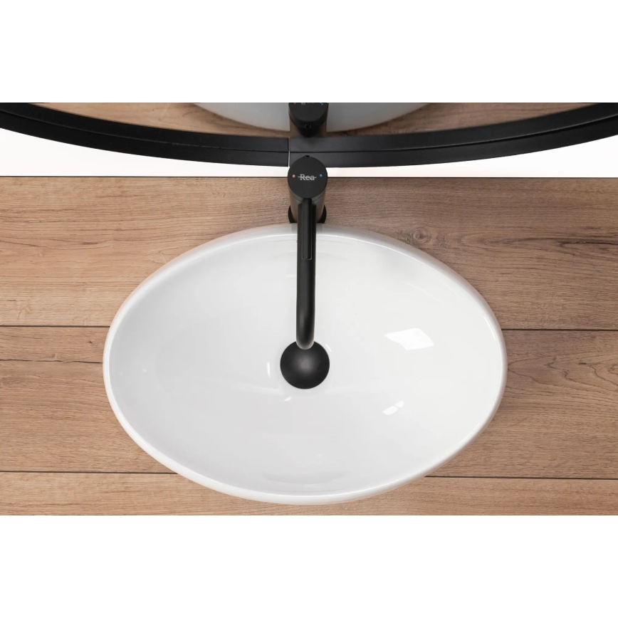 REA-U0462 - Countertop basin LINDA 34 x 48.5 cm, ceramic/glossy white