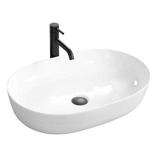 REA-U0563 - CLEO Countertop Basin 41 x 81 cm, ceramic / glossy white