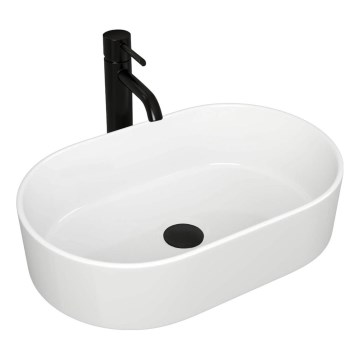 REA-U0600 - ALMA Countertop Basin 36x57 cm ceramic/glossy white