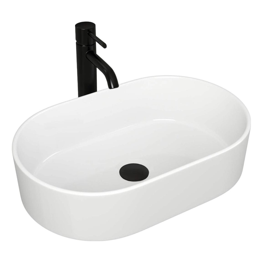 REA-U0600 - ALMA Countertop Basin 36x57 cm ceramic/glossy white