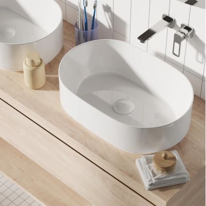 REA-U0600 - ALMA Countertop Basin 36x57 cm ceramic/glossy white