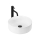 REA-U0601 - DELIA 36 cm Countertop Basin, Glossy White / Stone Effect