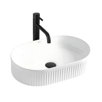 REA-U0603 - VANDA Countertop Basin 31x49 cm Ceramic/Glossy White