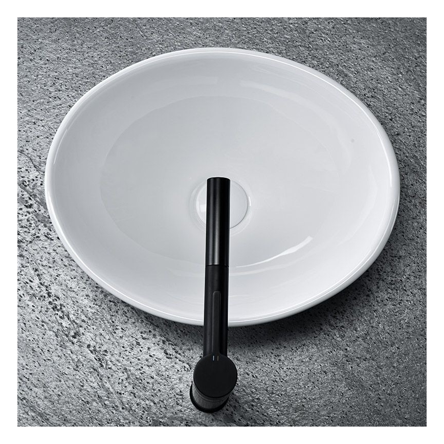 REA-U0623 - Countertop basin SOFIA MINI 27x34 cm ceramic/glossy white