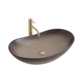 REA-U0626 - ROYAL countertop basin 36 x 62 cm, ceramic/brown