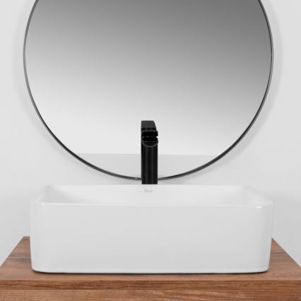 REA-U0669 - ANITA Countertop Basin 37.5 x 48.5 cm, Ceramic / Glossy White