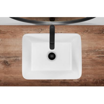 REA-U0669 - ANITA Countertop Basin 37.5 x 48.5 cm, Ceramic / Glossy White