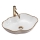 REA-U0696 - Countertop-mounted washbasin PEARL 38x50,5 cm ceramic/glossy white/gold