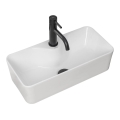REA-U0699 - MERY Countertop Basin 25 x 50.5 cm, Ceramic/Glossy White