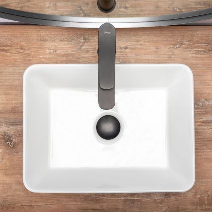 REA-U0952 - ANITA MINI Countertop Basin 31x41 cm, Ceramic, Glossy White