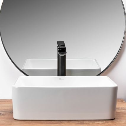 REA-U0952 - ANITA MINI Countertop Basin 31x41 cm, Ceramic, Glossy White
