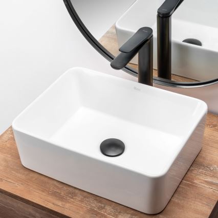 REA-U0952 - ANITA MINI Countertop Basin 31x41 cm, Ceramic, Glossy White