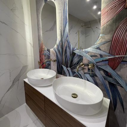 REA-U1223 - Countertop basin QUEEN 41,5x55 cm ceramic/glossy white