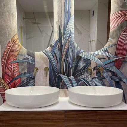 REA-U1223 - Countertop basin QUEEN 41,5x55 cm ceramic/glossy white