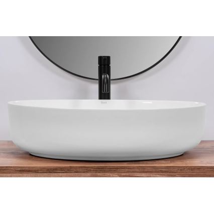 REA-U1223 - Countertop basin QUEEN 41,5x55 cm ceramic/glossy white