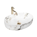 REA-U1232 - QUEEN Countertop Basin 41.5 x 55 cm, ceramic/stone-effect