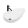 REA-U1500 - GRETA Countertop Washbasin 42.5 x 77 cm, ceramic / glossy white