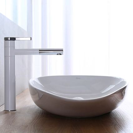 REA-U1500 - GRETA Countertop Washbasin 42.5 x 77 cm, ceramic / glossy white