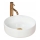 REA-U18918 - Countertop basin SAMI Ø 36 cm ceramic/glossy white