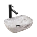 REA-U3321 - Countertop washbasin BELINDA MINI 25x36 cm ceramic/grey/stone-effect