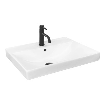 REA-U3326 - Recessed washbasin MANDY 46x60 cm ceramic/glossy white