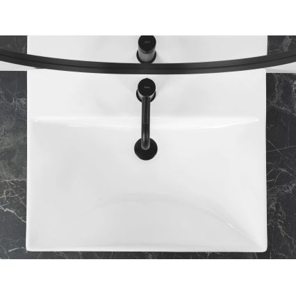 REA-U3326 - Recessed washbasin MANDY 46x60 cm ceramic/glossy white