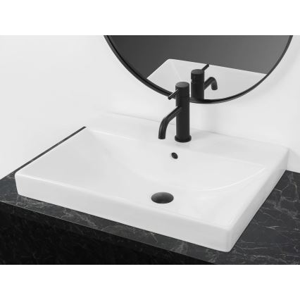 REA-U3326 - Recessed washbasin MANDY 46x60 cm ceramic/glossy white