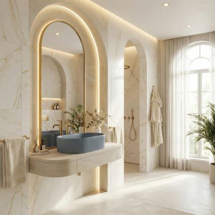 REA-U3535 - VANDA countertop basin 31x49 cm, ceramic/dark blue