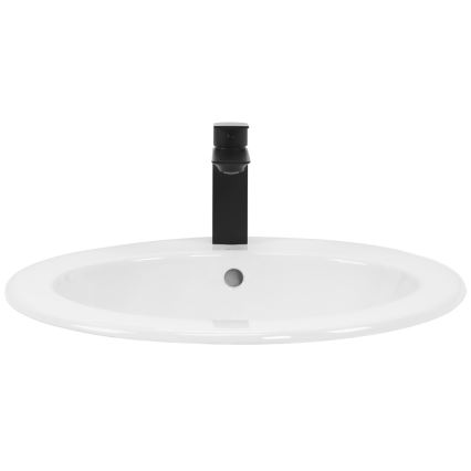 REA-U4122 - Recessed washbasin DALIA 46 x 51.5 cm ceramic/glossy white