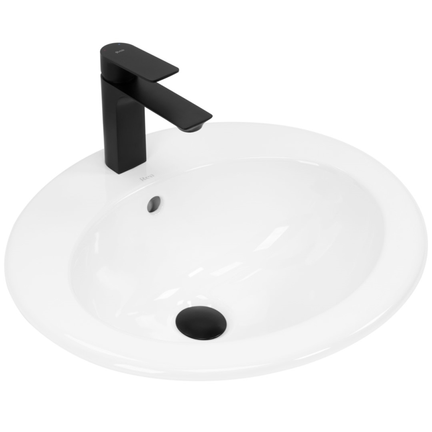 REA-U4122 - Recessed washbasin DALIA 46 x 51.5 cm ceramic/glossy white