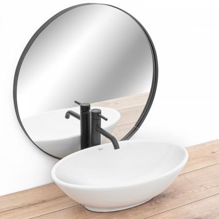 REA-U4603 - PAMELA Countertop Basin 33x53 cm Ceramic/Glossy White