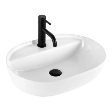 REA-U4620 - Countertop basin AURA 38,5x50,5 cm ceramic/glossy white
