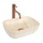 REA-U4700 - BELINDA Countertop Basin 25x36 cm ceramic/beige/stone-effect