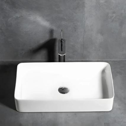 REA-U4800 - Countertop washbasin DENIS 35x61,5 cm ceramic/glossy white