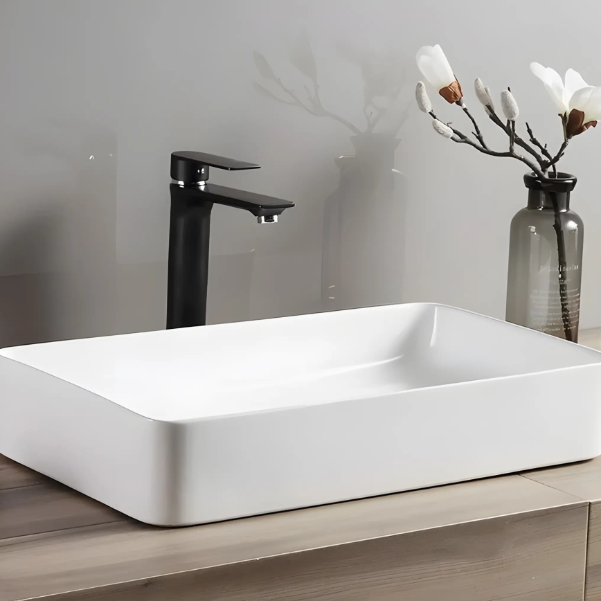 REA-U4800 - Countertop washbasin DENIS 35x61,5 cm ceramic/glossy white