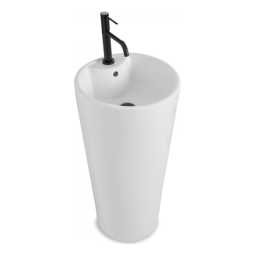 REA-U5635 - Freestanding washbasin BLANKA 85x40 cm ceramic/glossy white
