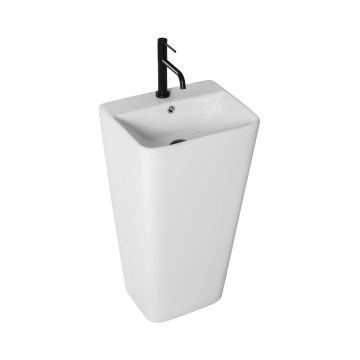 REA-U5637 - Freestanding washbasin ARIS 37.5x44 cm ceramic/glossy white
