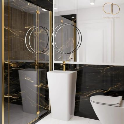 REA-U5637 - Freestanding washbasin ARIS 37.5x44 cm ceramic/glossy white