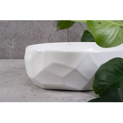 REA-U5660 - MAYA Countertop Basin 39x60 cm ceramic/glossy white