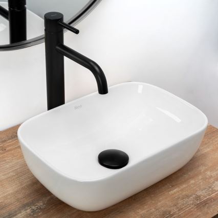 REA-U5667 - BELINDA MINI Countertop Basin 25x36 cm ceramic/glossy white