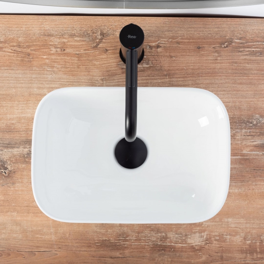 REA-U5667 - BELINDA MINI Countertop Basin 25x36 cm ceramic/glossy white