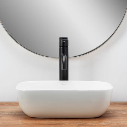 REA-U5667 - BELINDA MINI Countertop Basin 25x36 cm ceramic/glossy white