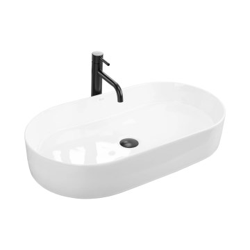 REA-U5801 - NADIA above-counter basin 38.5 x 71 cm, ceramic, glossy white