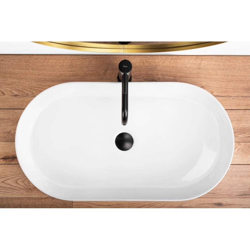 REA-U5801 - NADIA above-counter basin 38.5 x 71 cm, ceramic, glossy white