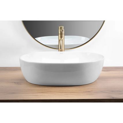 REA-U6022 - Countertop basin LISA 35x49 cm ceramic/glossy white