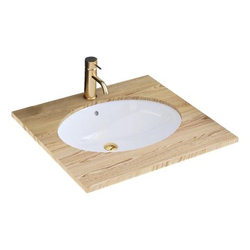 REA-U6330 - NEL Recessed washbasin 39 x 47.5 cm, ceramic / glossy white