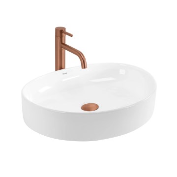 REA-U6370 - Countertop washbasin JOANA 38,5x50,5 cm ceramic/glossy white