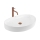 REA-U6371 - Countertop Washbasin JOANA 40.5 x 65.5 cm ceramic/glossy white